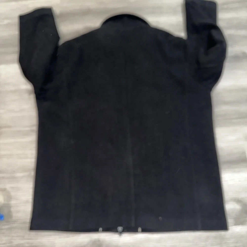 Calvin Klein Double Layer Black Wool Coat Men's Size XL - Double‎ Zip